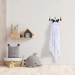 Baby Moo Sleepy Panda White Animal Hooded Towel