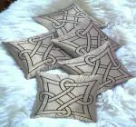 Zikrak exim Decorative Throw Pillow Covers with Tassel Accent Square Pillowcase Elegant Yet Minimalist Cushion Case Set for Couch Sofa Bedroom Living Room Home Decor pack of 5 (size16x16)-a23