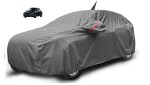 MOCKHE Maruti Swift (Model : 2024-Till Date) Car Cover with Antenna & Mirror Pocket, Waterproof Layers, Car Cover Swift Waterproof - Taiwan Grey