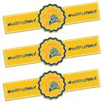 Festiko Team CSK Wristbands (Set of 10 Pcs), Ipl Theme Wristbands, Cricket Party Props, Ipl party supplies, Ipl Party Wearables