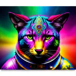 Love Creation A4 Size poster print for creative wall art- interstellar-wildlife-graffiti-print-8468( Sticker)