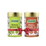 VARNI HUNZA TEA Green Tea Masala Tea Combo, Handmade 100% Natural Tea - For Good Health & Longevity| Healthy Tea