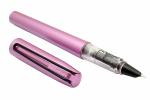 Ledos Yiren 6021 Purple Plastic Voyager Fine Nib Fountain Pen Black Wired Clip