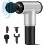 HEMIZA Massage Gun Facial Massage Gun Muscle Fascial Massager with 4 Heads & 6 Adjustable Speed