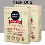 Urban Platter Traditional Italian Classic Macaroni Pasta, 500g ( Pack Of 2 )