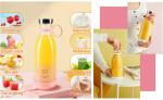 DHVYANT MART Mini Portable Juicer Bottle | Mini Blender | Wireless Juicer | Shake Blender Bottle | Cordless Blender | Smoothie Blender | Rechargeable Juicer Maker | Fruit Juicer Machine | Hand Juicer | Orange Juicer | Portable Fruit Blender (1 pcs)