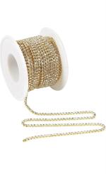 Craftlove Gold Stone Stone Chain (Pack Of 2)