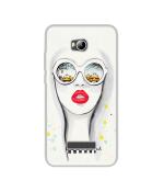 Casotec Girl Design Printed Silicon Soft TPU Back Case Cover for Micromax Canvas Spark 3 Q385