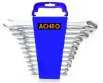 ACHRO 12 pcs Combination Spanner Set (Wrench Se/Set of 12 Pieces/Tools kit for Home use.) - Professional Spanners
