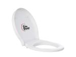 Kohler White Plastic Oval Shape Quiet Close Toilet Seat for Bathroom