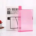 PAN P@CIFIC Webelkart Assorted Plastic A5 Memo Paper Bottle Flat Portable Notebook Water Bottle