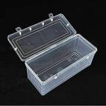AL'WAHHAB Plastic Rectangular Shape Transparent Multipurpose Plastic Storage Boxes With Lock System use for Medicine, Jewellery, Makeup Many more Material (storage-boxclear)
