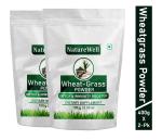 Naturewell Pack of 2 Wheat Grass Powder - Immunity Booster & Detox (400 Gram Each)