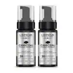 L'avenour Charcoal Foaming Face Wash For Men & Women, Deep Cleansing, Pollution & Oil Control | SLS & Paraben Free Charcoal Facewash 100ml (Pack of 2)