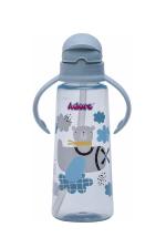 Adore Pro Bling Straw Sipper with Handle & Retractable Head Blue - 270 ml