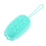 Masox Store Silicone Bath Body Brush Exfoliating Massage Silicone Loofah Body Scrubber, Silicone Shower Sponge, Double Sided Rubber Scrub Body Brush for Baby Kids Men Women - Multicolor L-107