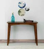 SMAART CRAAFTS GREECE Solid Wood Console Table for Living Room Chocolate brown Finish | Solid Sheesham Wood |