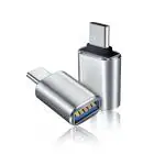 Storite USB Type C to USB A Female 3.0 Adapter USB C Male to USB 3.0 Female Connector, OTG Converter Adapter Compatible with Android Phones, Type C or Thunderbolt 4/3 Devices. (Pack of 2 - Silver)