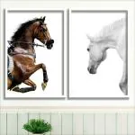 SAF Digital Reprint 19.5 inch x 27 inch Painting (With Frame, Pack of 2) COMBO-255-M2