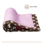 Bacati Pink and Choco Butterfly Baby Blanket 101 cm x 76 cm