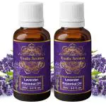Exotic Aromas Lavender Essential Oil for Aroma Therapy, Stress Relief, Hair, Skin & Sleep (15Ml + 15Ml) Pack of 2