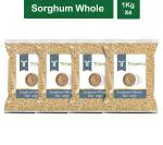 Trinetra Jowar 4 kg (1Kg X 4 Pack) Sorghum Whole