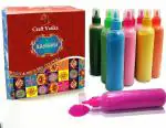 CraftVatika 12 Rangoli Colour Powder Tube Kit Diwali Decoration (Pack of 12)