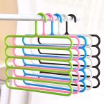 AVRT Plastic 5 Layer Multipurpose Clothes Hanger, Set of 10 k