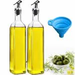 Emergity Glass 500 ml Oil Dispenser for Kitchen | Oil & Vinegar Bottle | Oil Container