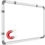 SHELFKING Magnetic 2x2 feet Magnetic Whiteboard, Dry Erase Premium Melamine Magnetic Whiteboard for Home (60 X 60 Centimeters, Pack of 1 item) Whiteboards (White)