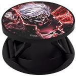 eggshell Finger Grip Expanding Stand for All Smartphones & Tablets Premium Super Matt Finish Effect Mobile Back Holder (Mobile Selfie Finger Grip) (Tokyo Ghoul Kaneki)