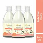 Body Wash - Natural & Non Toxic - No Silicones, No Parabens - pH Balanced - 500 ml x 3