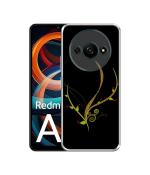 Casotec Yellow Pattern Design Printed Silicon Soft TPU Back Case Cover for Mi Redmi A3 4G