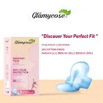 Glamycose Cottony And Ultra Soft Santary Pads ( L-Size 20 pieces) | Anti Bacterial | Rash Free | High Absorbency| Toxin - Free | Organic Cotton Pads | Dermatologically Tested Sanitary Pads For Women Or Girl | 20 Pads (Pack OF 1)