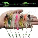 Proberos 7 PCS Simulated Fishing Lures Soft Bait Swimbaits Slow Sinking Swimming Lures Freshwater and Saltwater, Stable and Tempting SET 1