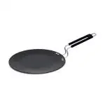 MR COOK Hard Anodised Aluminium Induction Base Roti Tawa, 25cm (Black)