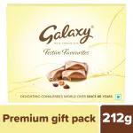 Galaxy Premium Diwali Milk Chocolate Gift Pack, Smooth & Rich Chocolates, 212 g