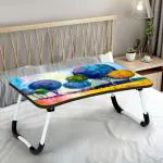 SATTVA Classy.Elegant.Stylish Multipurpose Printed Laptop Table | Study Table | Bed Table | Foldable and Portable | Wooden Table | Writing Desk | Portable Non Slip Legs Table_Balloon Trees
