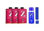 Z Magnetism for Men Talc 100gm(pack of 3) + 60ml icon Deo free