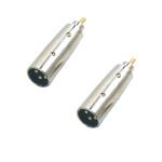 MX XLR RCA 3 Pin Microphone Connector (pack of 2)