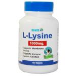 Healthvit LLysine 1000 mg Supplement 60 Tablets
