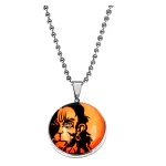 ANVIKA Lord Hanuman Double Sided Crystal Round Shape Pendant With Black Thread