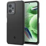 Spigen Essential Sand Blast Back Cover Case Compatible with Redmi Note 12 5G (TPU | Matte Black)