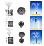 Venus Aqua 3 Fountain Patterns | Select The Relevant Fountain Head According to Water Shape