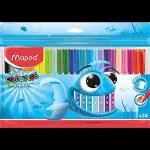 Maped Color'Peps Felt Tip Medium Point Pen Set - Pack of 24, Multicolour(845722)