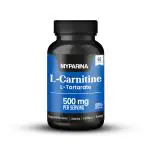 MYPARINA L-Carnitine L-Tartrate Tablet 500mg - Support Recovery, Stamina, Fat Burn - 60 Tablets