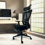 Savya Home Wisdom Office Chair, High Back Multifunctional Ergonomic Home Office Chair with 2D Adj. Armrests & Lumbar Support, Smart Recline Mechanism, Height Adj. seat with footrest,135 recliner chair
