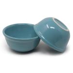The Himalayan Goods Company Green Ceramic Solid Bowl, 350 Ml (Set Of 2)