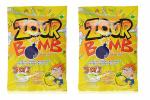 Zour Bomb Sour Lemon Candy with Sherbet Powder Filling (110g, Pack of 2)