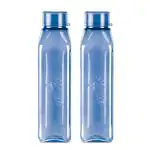 Milton Plastic Blue Prime 1000 Pet Water Bottle (Set Of 2)